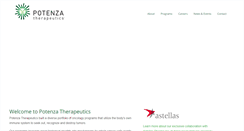 Desktop Screenshot of potenzatherapeutics.com